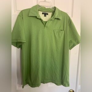 Banana Republic Polo: Green, 💯% Pima Cotton, Short Sleeves XL